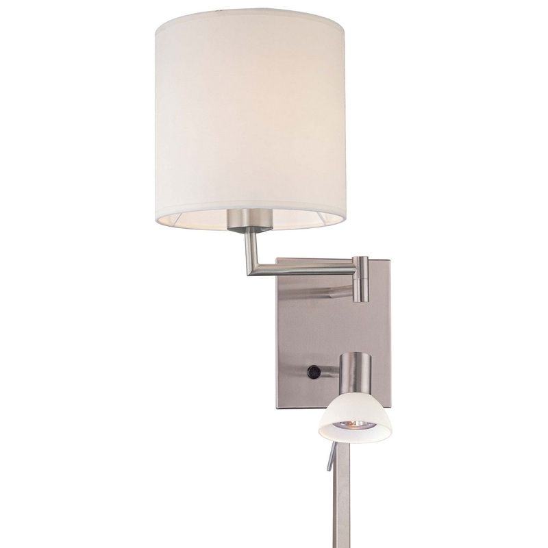 George's Reading Room 1 Light Swing Arm Wall Lamp
