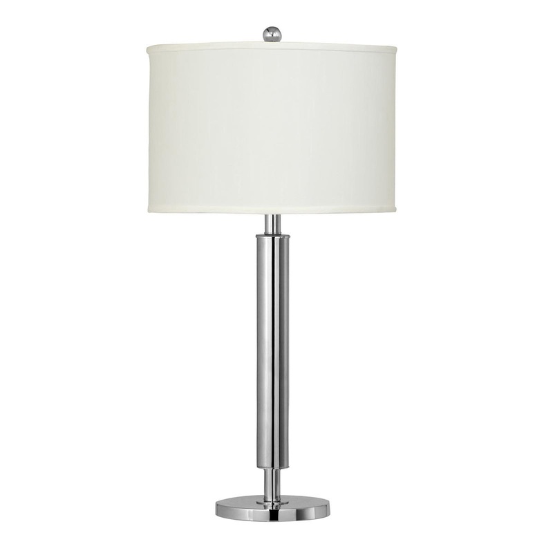 Hotel 2-Light Table Lamp in Chrome