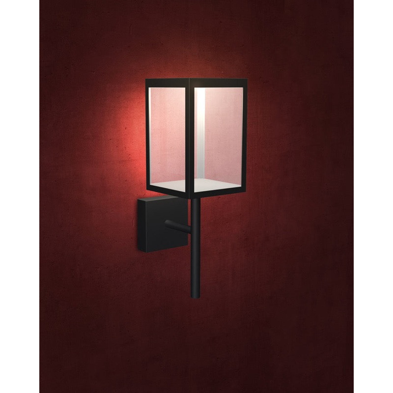 Reveal (l) 120-277v LED Outdoor Wall Fixture in Black Finish