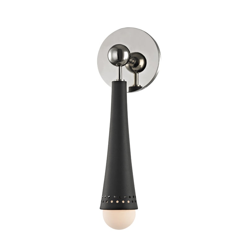 Tupelo 1 Light Wall Sconce in Polished Nickel
