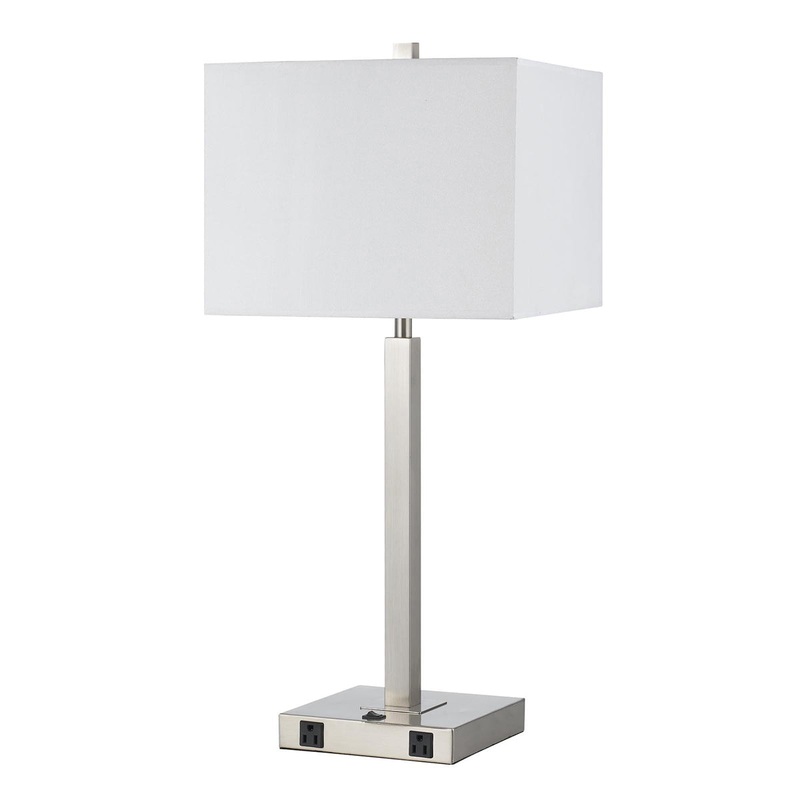 Uni-Pack 1-Light Table Lamp in Brushed Steel