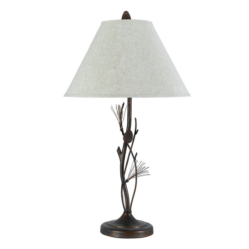 Uni-Pack 1-Light Table Lamp in Rust