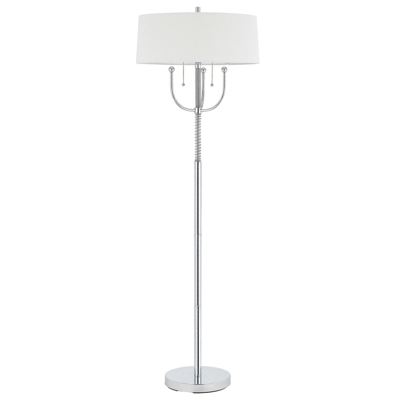 Uni-Pack 2-Light Floor Lamp in Chrome