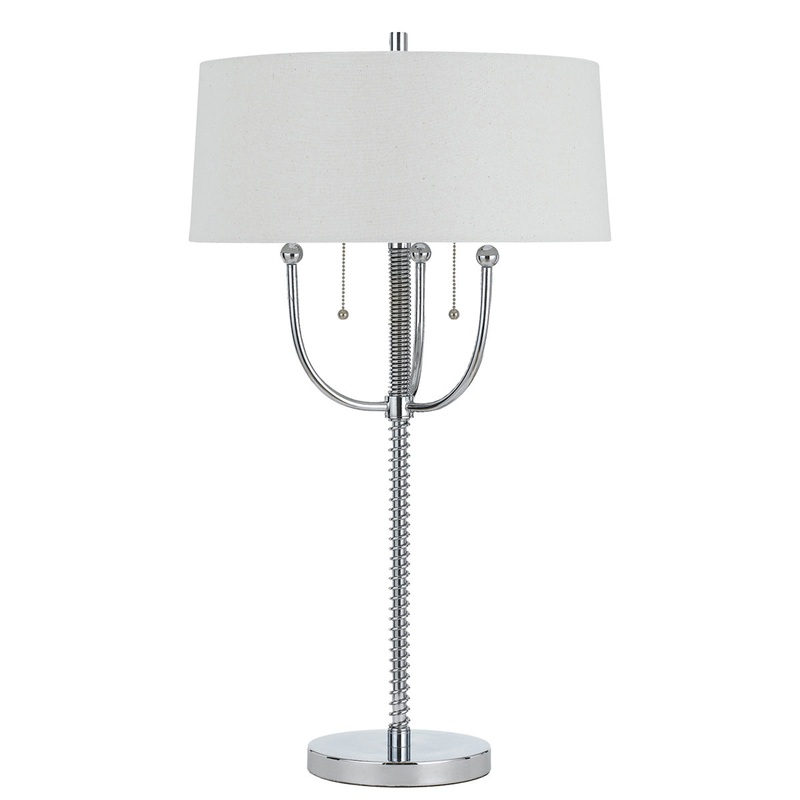 Uni-Pack 2-Light Table Lamp in Chrome