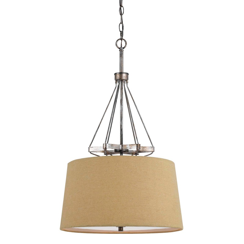 Uni-Pack 3-Light Pendant in Textured Steel