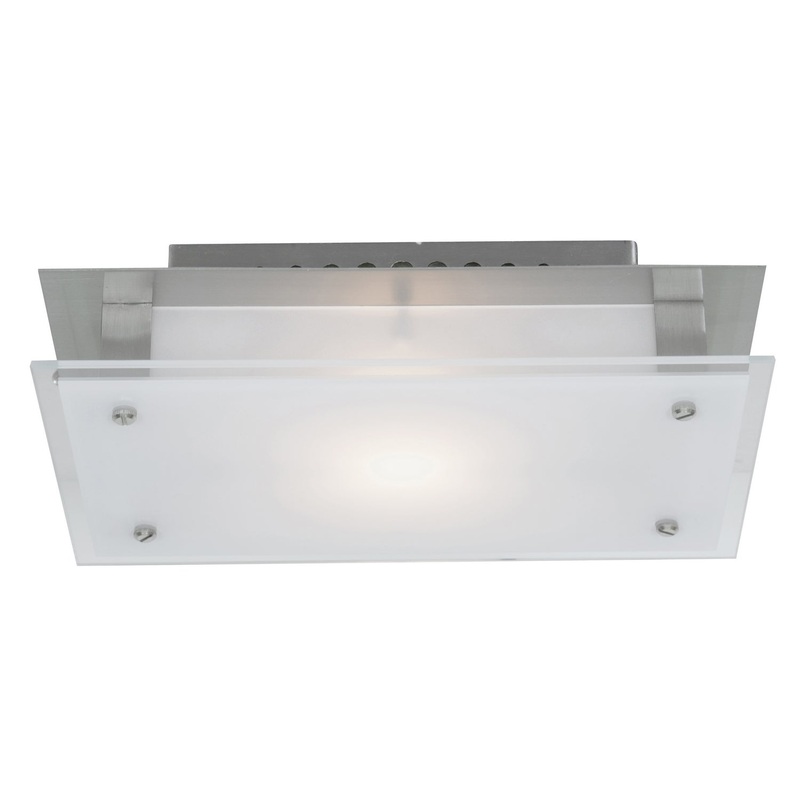 Vision (s) Flush Mount in Brushed Steel Finish