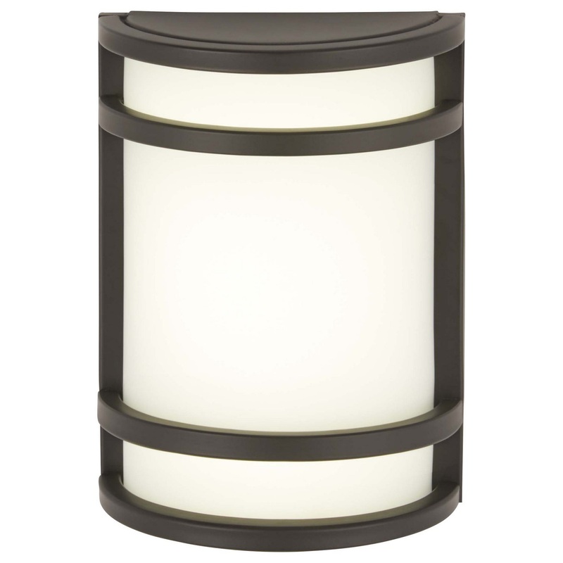 Bay View 1-Light Outdoor LED Pocket Lantern in Oil Rubbed Bronze & Etched Opal Glass