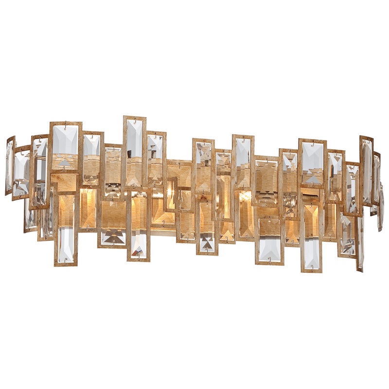 Bel Mondo 4 Light Bath Sconce in Luxor Gold
