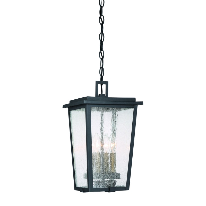 Cantebury 4-Light Outdoor Chain Hung in Coal