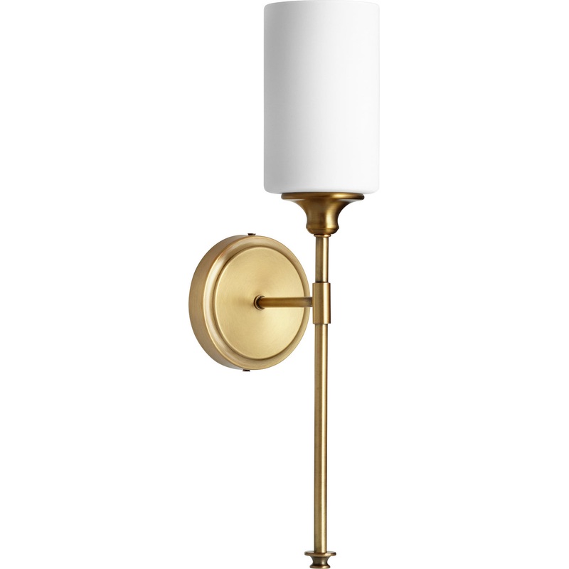 Celeste Transitional Wall Mount in Aged Brass