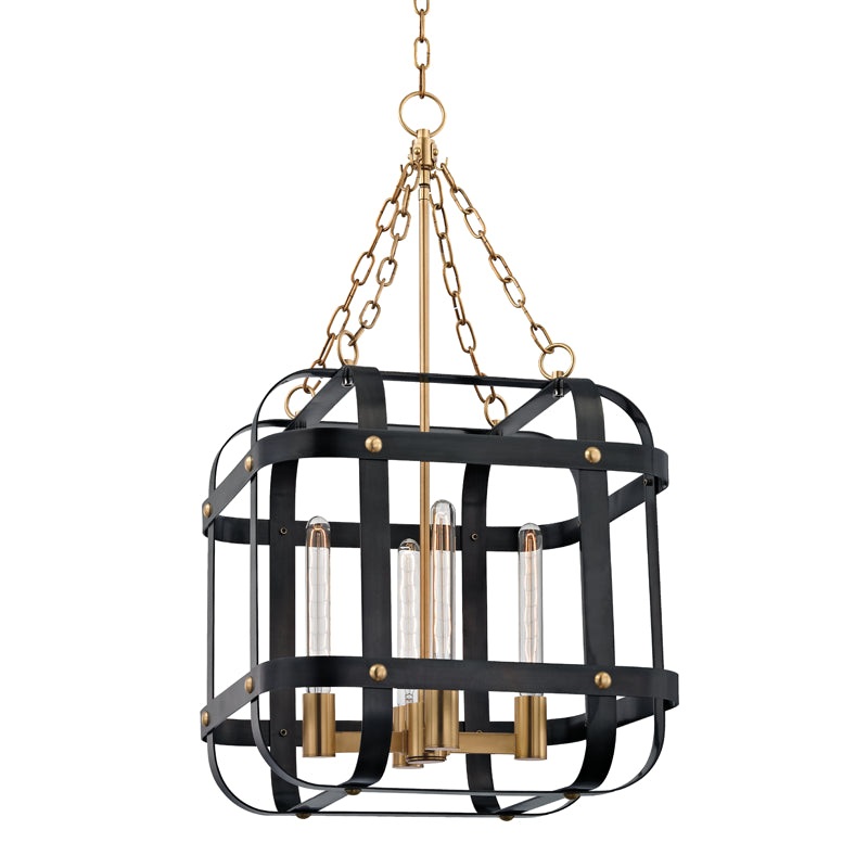 Colchester 4 Light Pendant in Aged Old Bronze