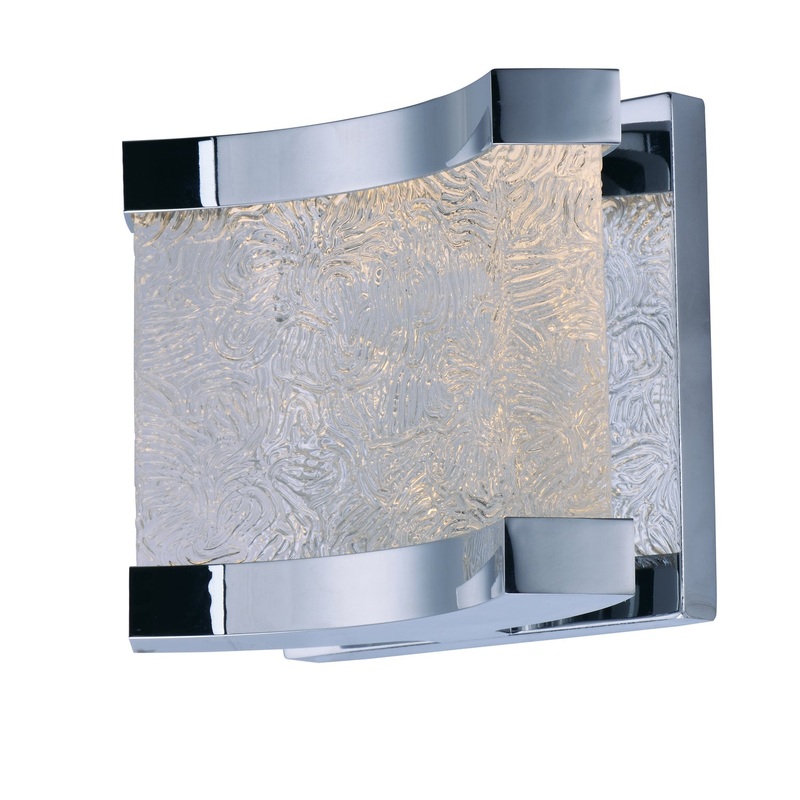 Curl LED 1-Light Wall Sconce in Polished Chrome