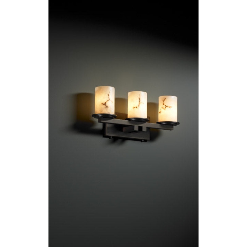 Dakota 3-Light Straight-Bar Bath Bar in Dark Bronze