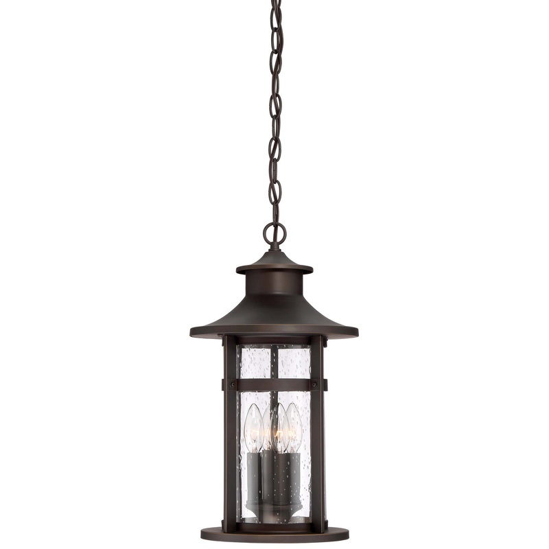 Highland Ridge 3-Light Outdoor Chain Hung in Oil Rubbed Bronze