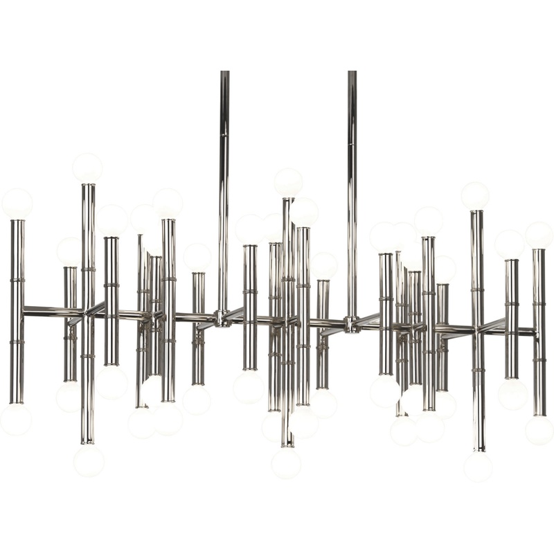 Jonathan Adler Meurice Chandelier in Polished Nickel
