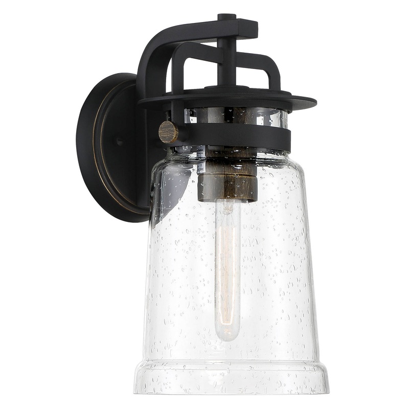Maribel Heights 1-Light Outdoor Wall Mount in Sand Coal