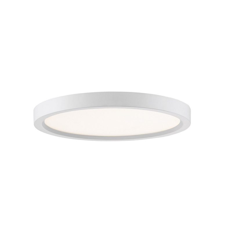 Outskirts Flush Mount in White Lustre