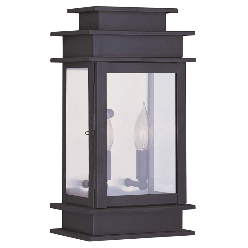 Princeton 2 Light Outdoor Wall Lantern in Bronze