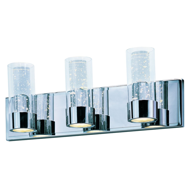 Sync 3-Light LED Bath Sconce Light in Polished Chrome