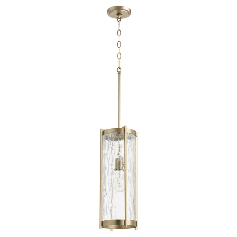 Transitional Pendant in Aged Brass
