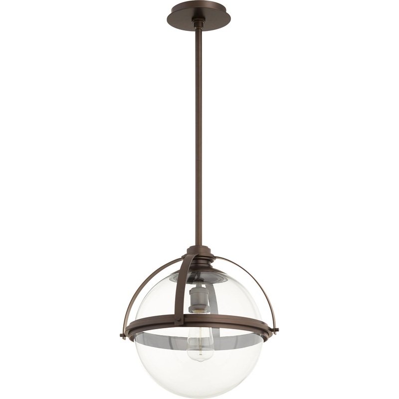 Transitional Pendant in Oiled Bronze