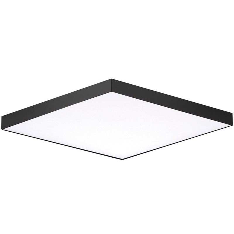 Trim 10.5" SQ LED Flush Mount 3000K in Black