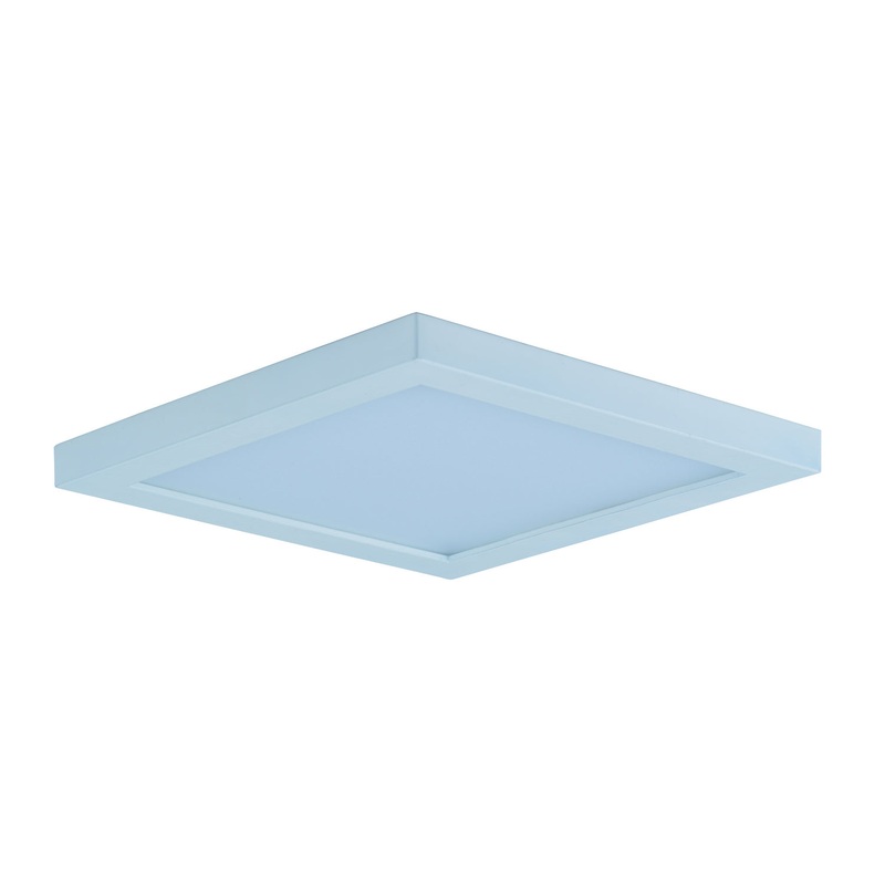Wafer 6.25" SQ LED Wall/Flush Mount 3000K in White