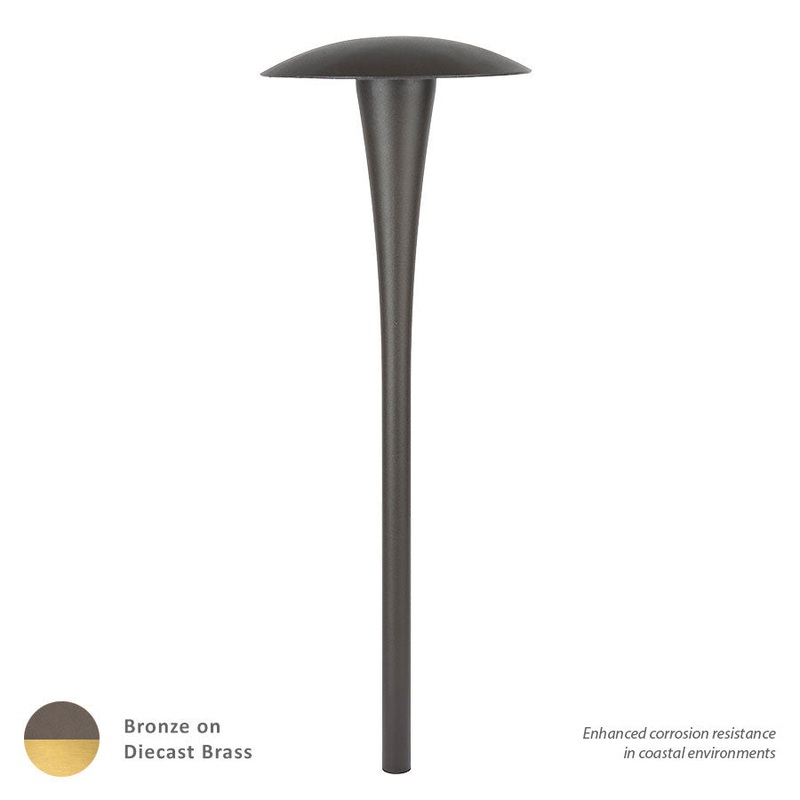 2700K 85CRI LED Area & Path Light in Bronzed Brass