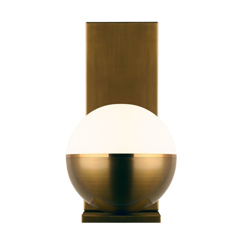 Akova Wall in Aged Brass/Bright Brass