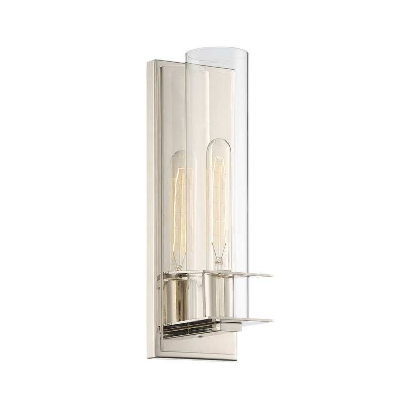 Hartford 1-Light Sconce in Polished Nickel