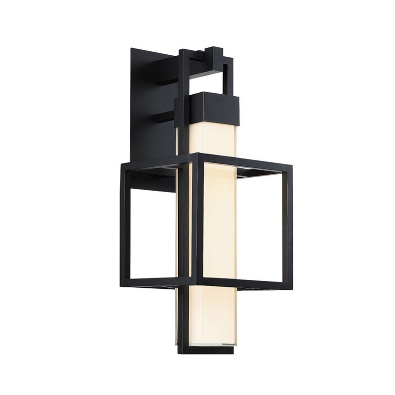 Logic 1 Light Outdoor Wall Light in Black