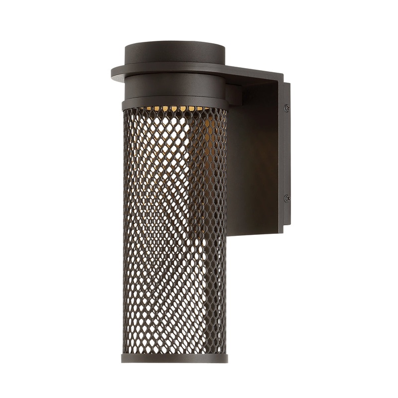 Mesh LED Wall Light in Bronze