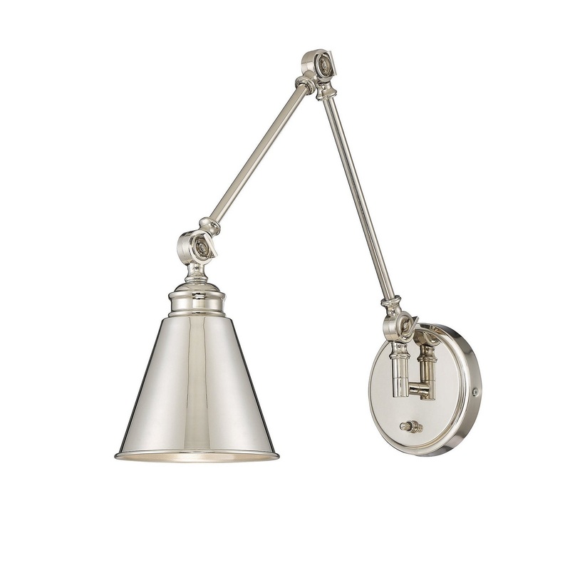 Morland 1-Light Sconce in Polished Nickel