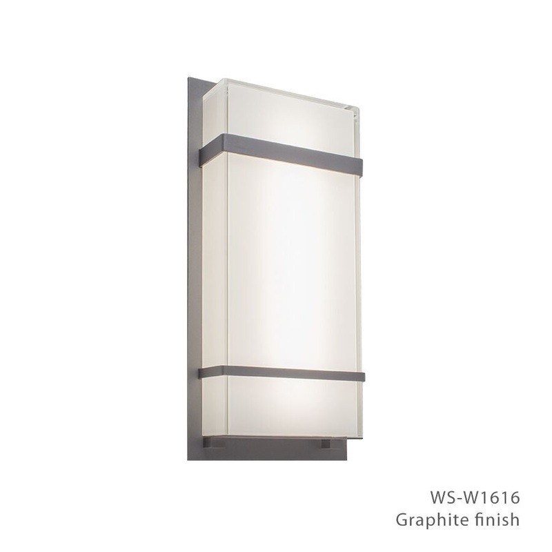 Phantom 1 Light Outdoor Wall Light in Graphite