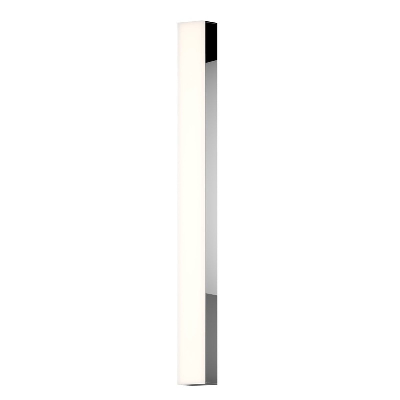 Solid Glass Bar 32" LED Bath Bar in Polished Chrome