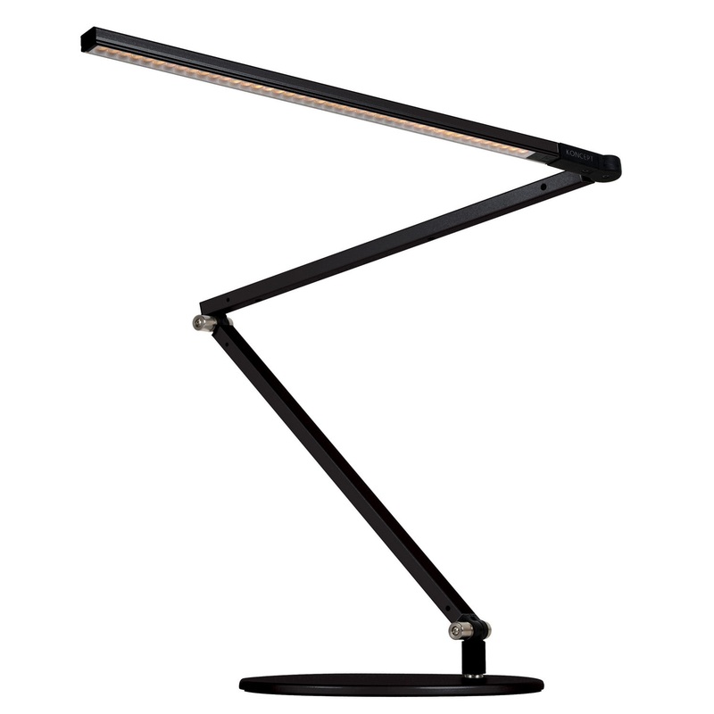 Z-Bar Desk Lamp in Metallic Black