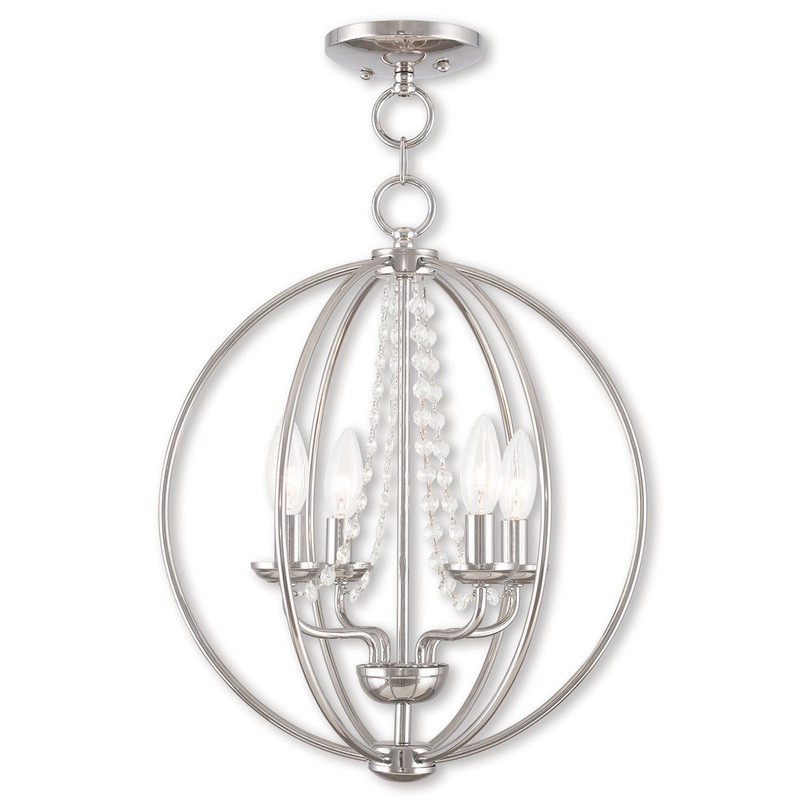 Arabella 4-Light Convertible Mini Chandelier/Ceiling Mount