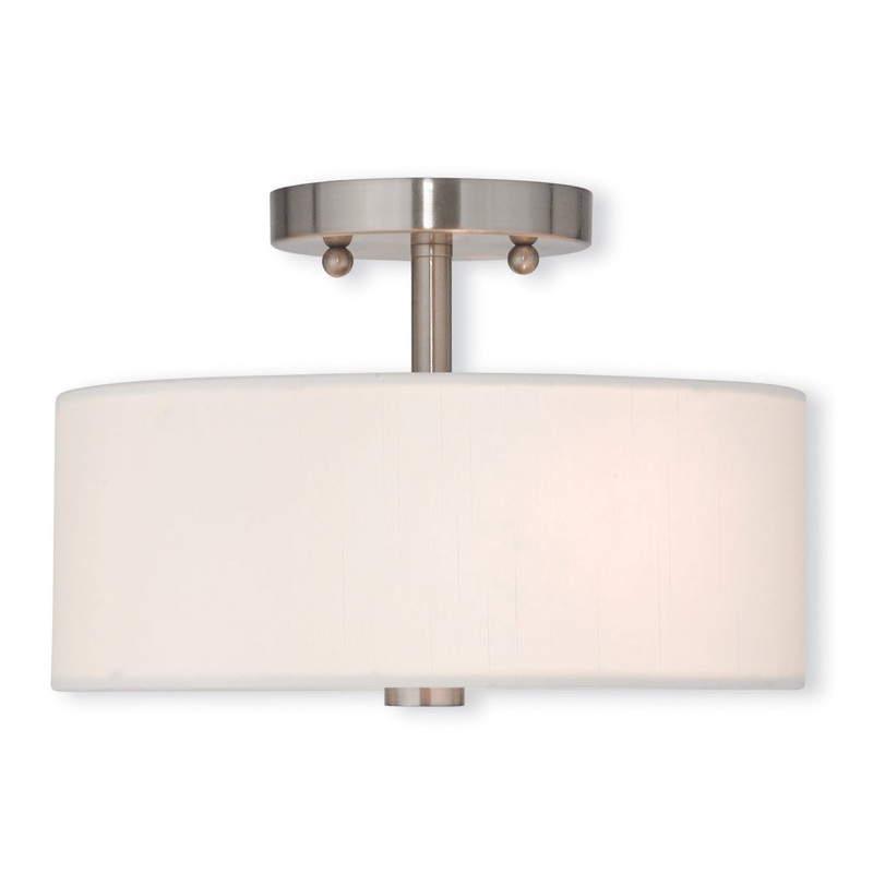 Brighton 2-Light Ceiling Mount in Brushed Nickel