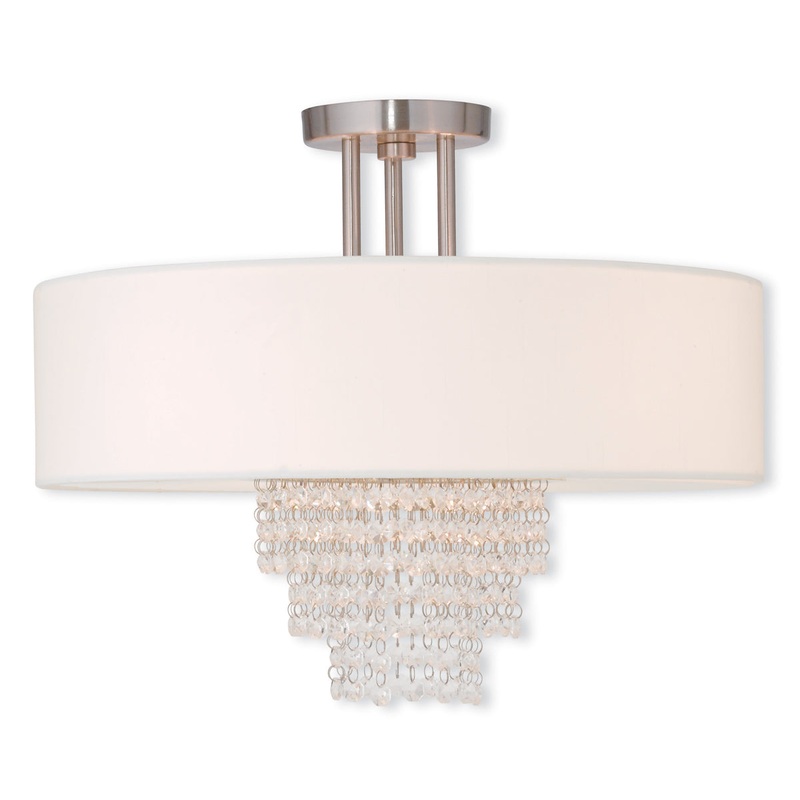 Carlisle 4-Light Ceiling Mount in Brushed Nickel