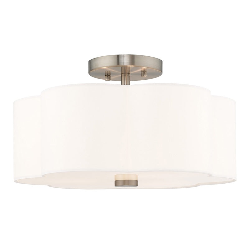 Chelsea 3-Light Ceiling Mount in Brushed Nickel