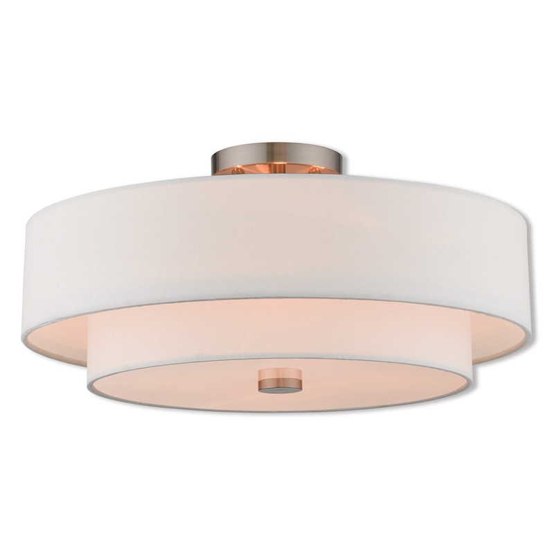 Claremont 4-Light Ceiling Mount in Brushed Nickel
