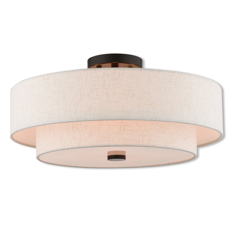 Claremont 4-Light Ceiling Mount in English Bronze