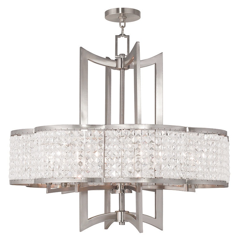 Grammercy 8-Light Chandelier in Brushed Nickel