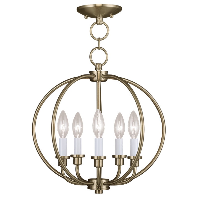 Milania 5-Light Convertible Mini Chandelier/Ceiling Mount