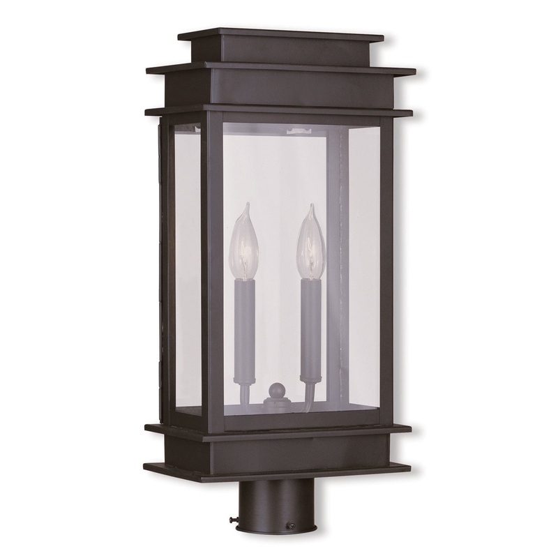 Princeton 2-Light Outdoor Post Lantern in Bronze