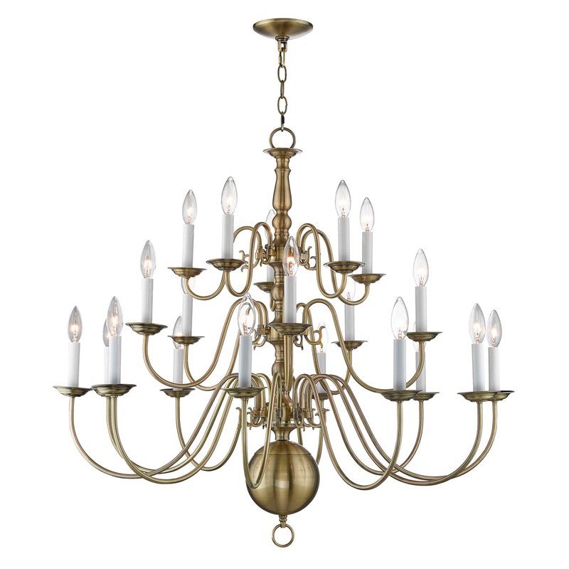 Williamsburgh 20-Light Foyer Chandelier