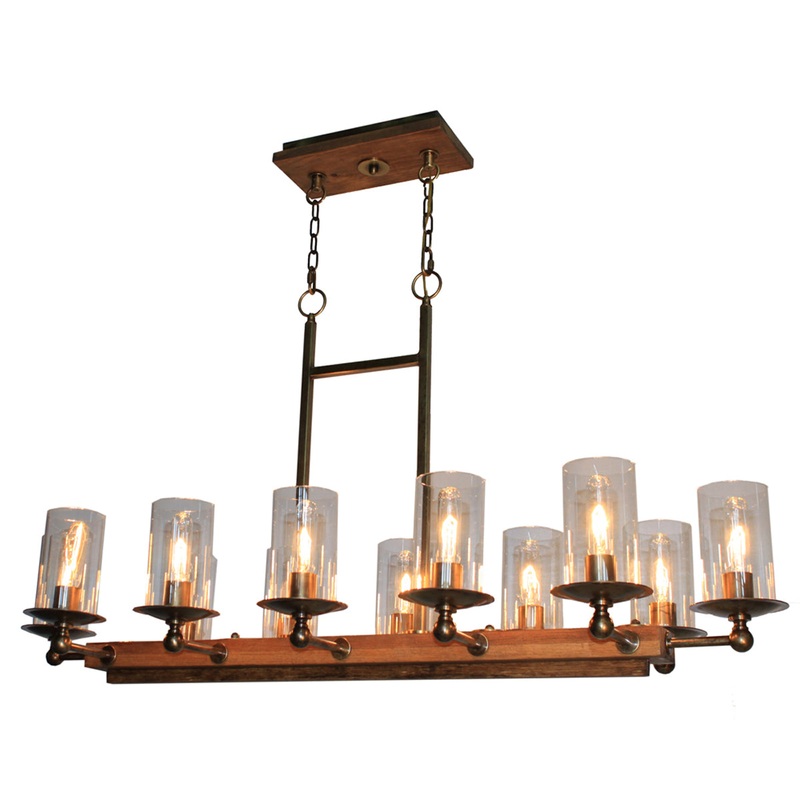 Legno Rustico 12-Light Island Light