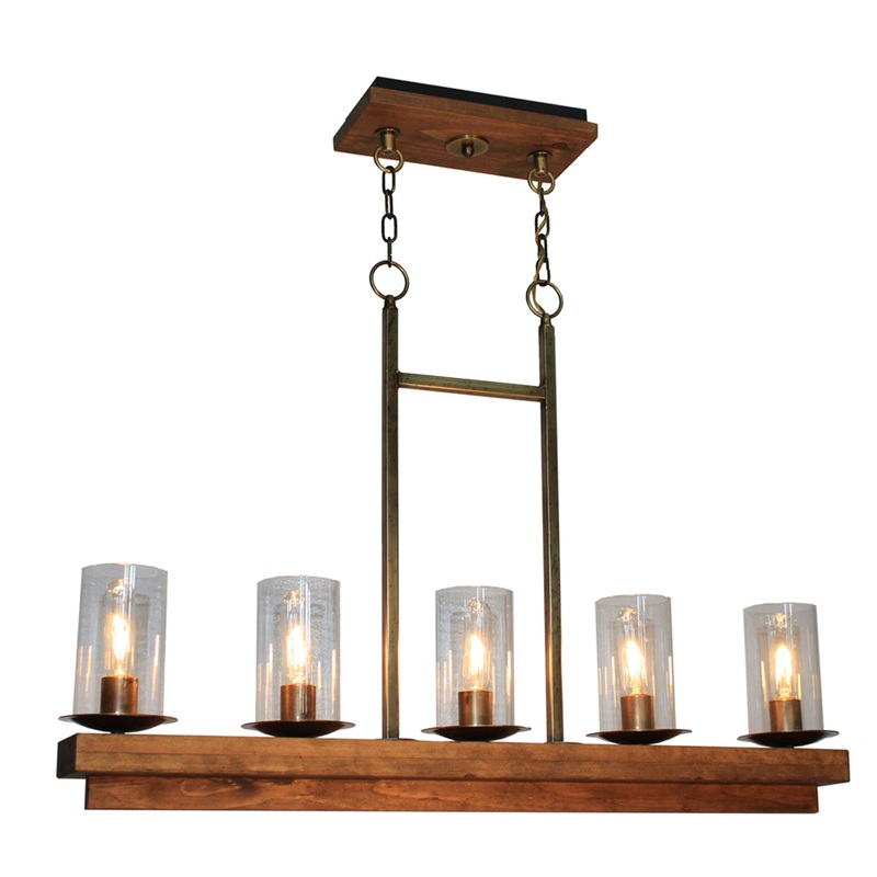 Legno Rustico 5-Light Island Light