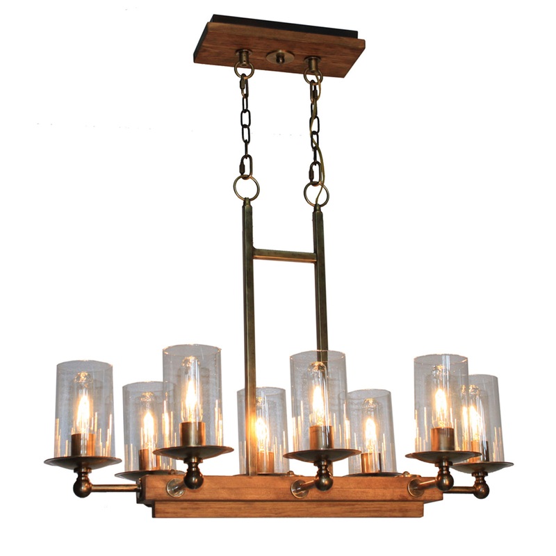 Legno Rustico 8-Light Island Light