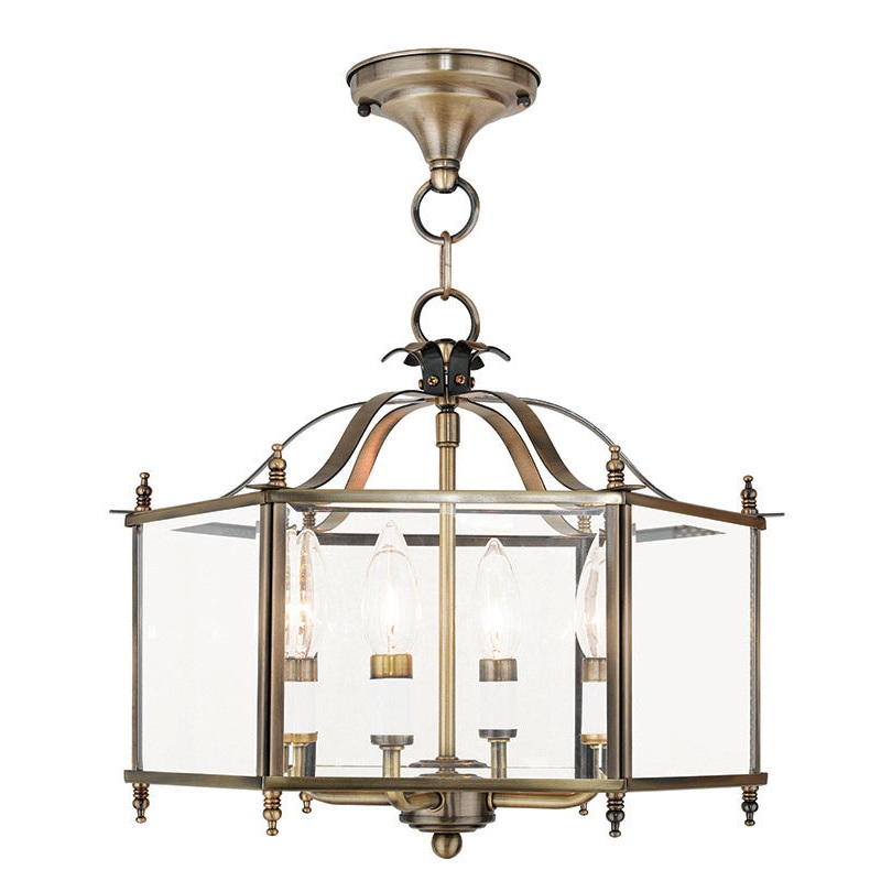 Livingston 4-Light Convertible Pendant/Ceiling Mount